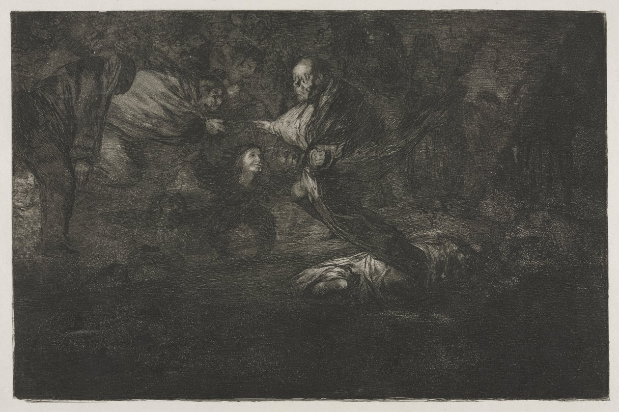 A Példabeszédek: Isten teremti őket, és ők egyesülnek alkotó: Francisco de Goya