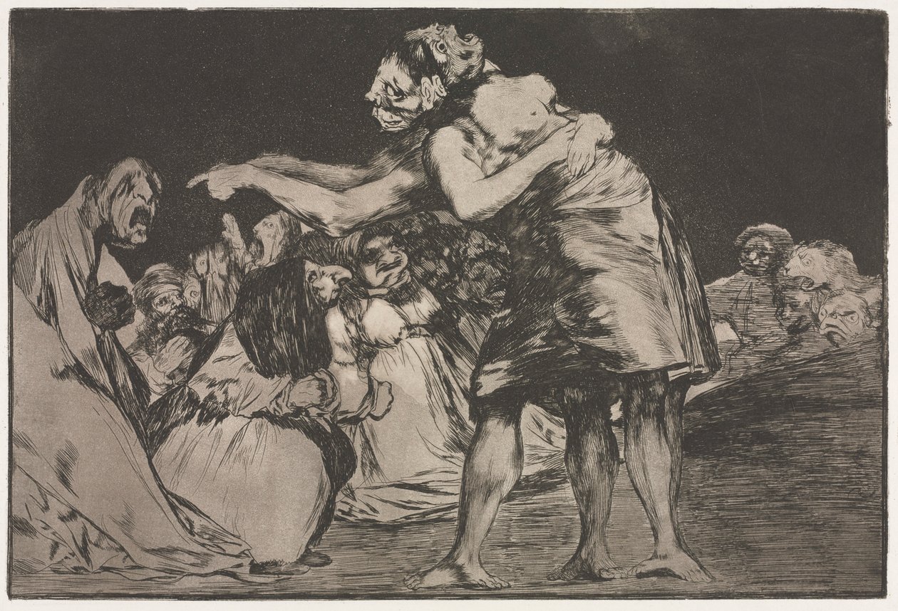 A Példabeszédek: Házassági bolondság, 1864. alkotó: Francisco de Goya
