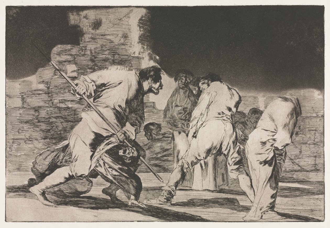 A Példabeszédek: A düh bolondsága, 1864. alkotó: Francisco de Goya