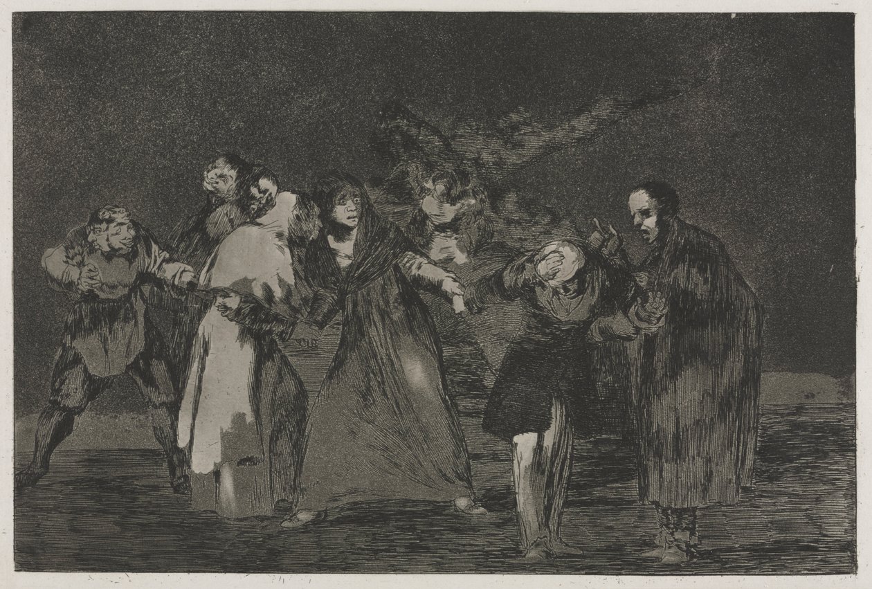 A Példabeszédek: A sebek gyorsabban gyógyulnak, mint az elhamarkodott szavak, 1864. alkotó: Francisco de Goya