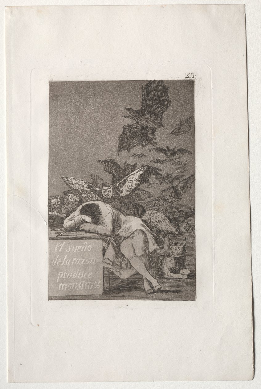 A Sleep of Reason szörnyeket produkál alkotó: Francisco de Goya