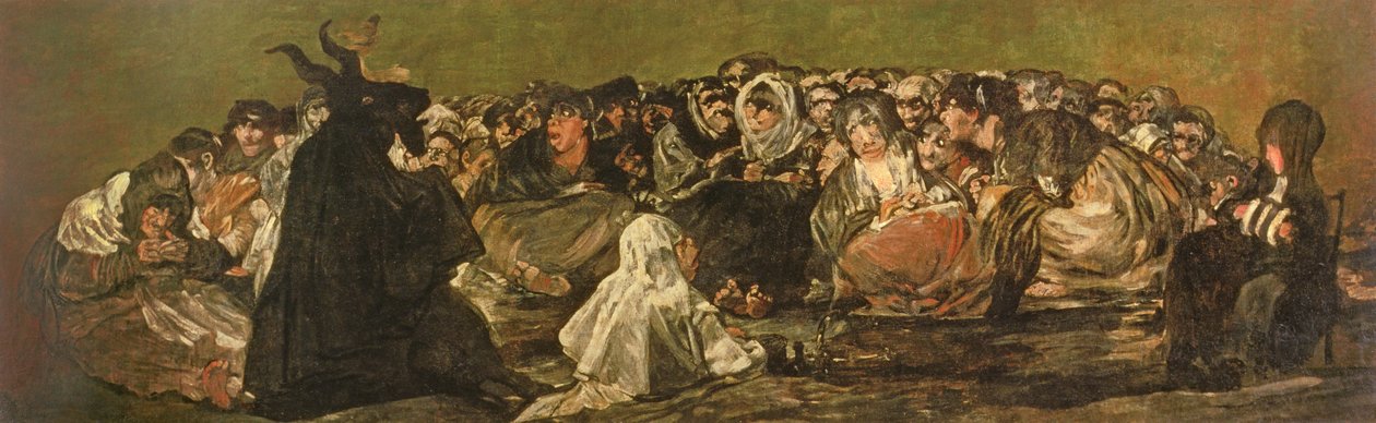 A Boszorkányok szombatja vagy A nagy kecskebak (A fekete festmények egyike), 1821-23 alkotó: Francisco de Goya