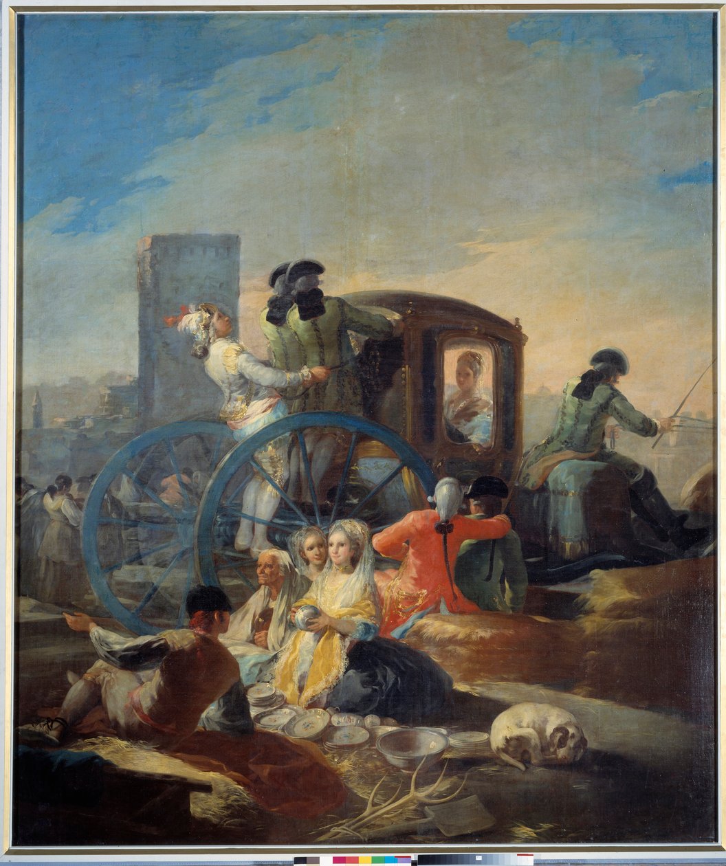 Az edénykereskedő. Francisco De Goya (1746-1828) festménye alkotó: Francisco de Goya