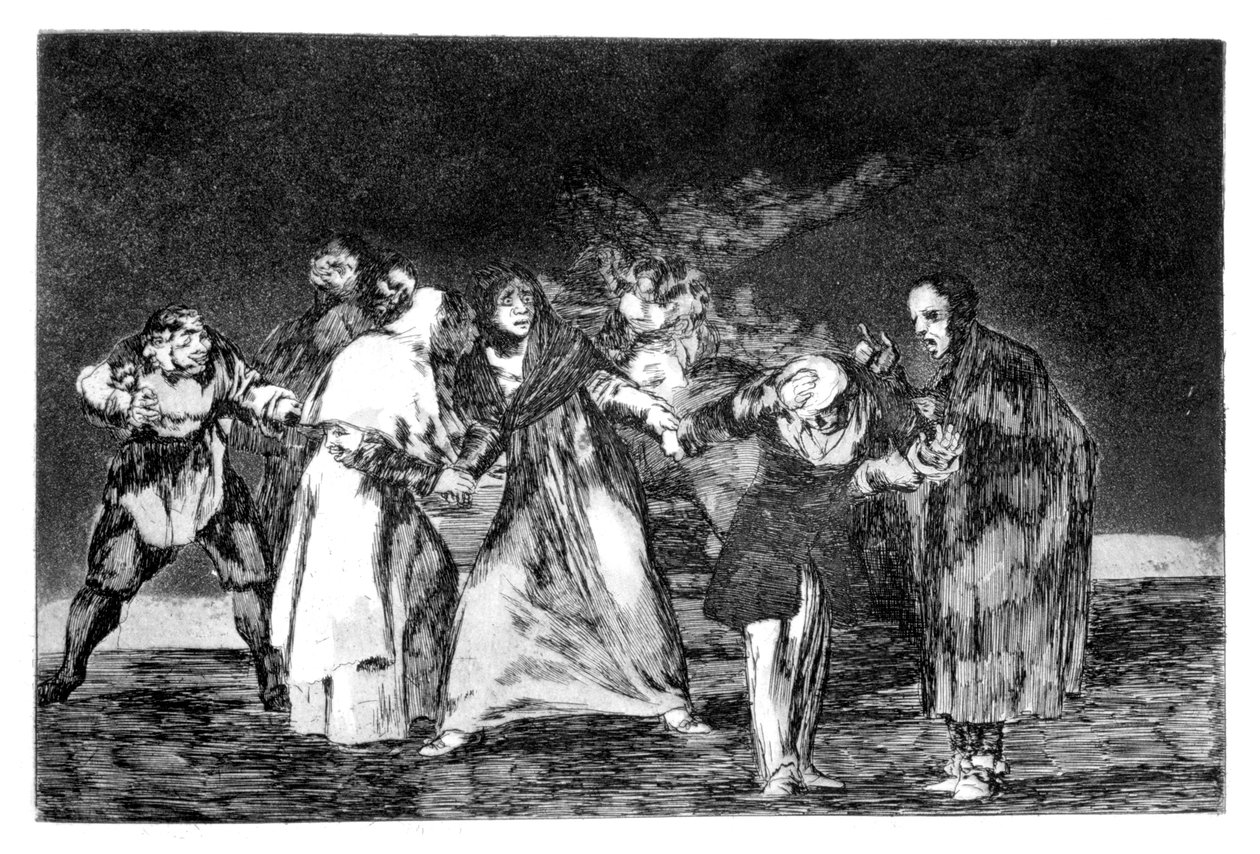 A buzdítások, 1819-1823 alkotó: Francisco de Goya