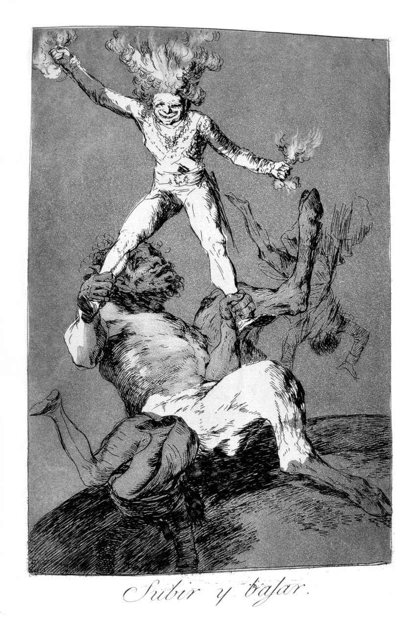 Emelkedni és bukni, 1799 alkotó: Francisco de Goya