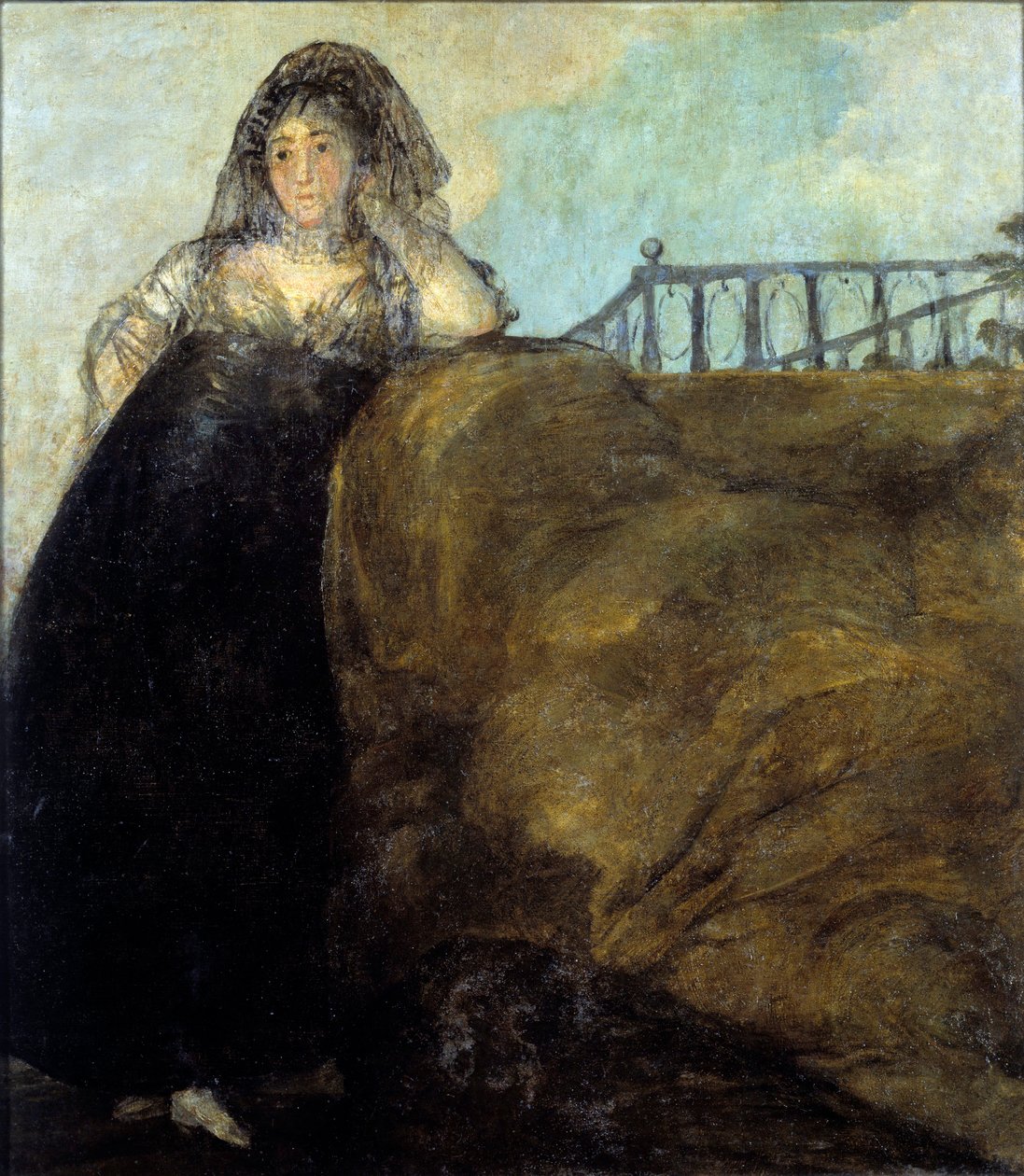 Manola, dona Leocadia Zorrilla Francisco de Goya litográfiája (1746-1828) 18. századi Madrid, Prado Múzeum alkotó: Francisco de Goya