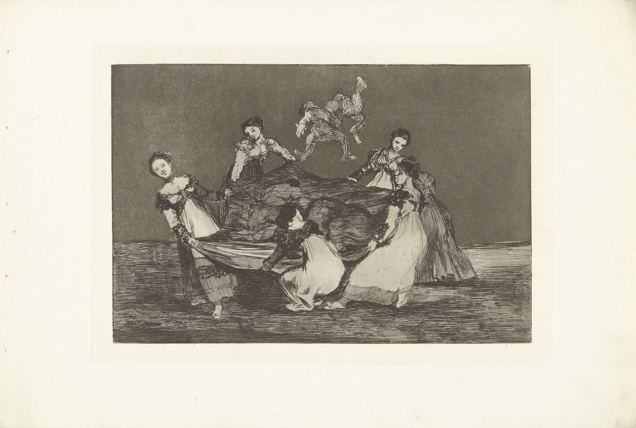 Női Bolondság Különböző Feminino Los Disparates (Az ostobaságok) Los Proverbios (A Példabeszédek) (sorozat címe) alkotó: Francisco de Goya