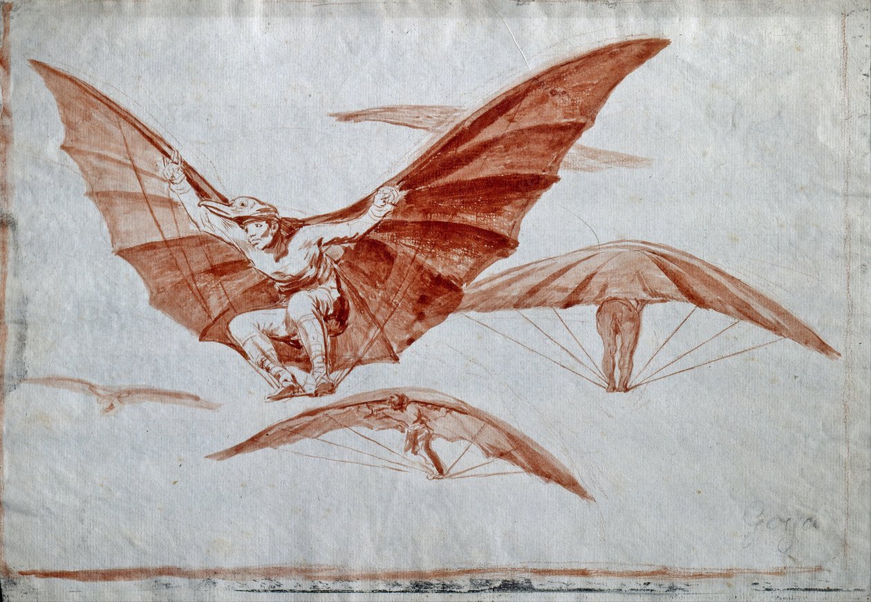 A repülés módjai, 1816 alkotó: Francisco de Goya