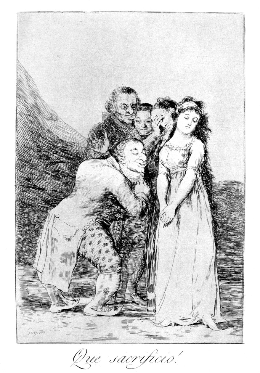 Micsoda áldozat!, 1799 alkotó: Francisco de Goya