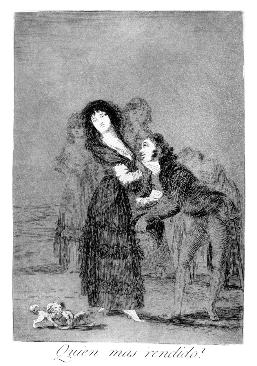 Melyikük győzött jobban, 1799 alkotó: Francisco de Goya