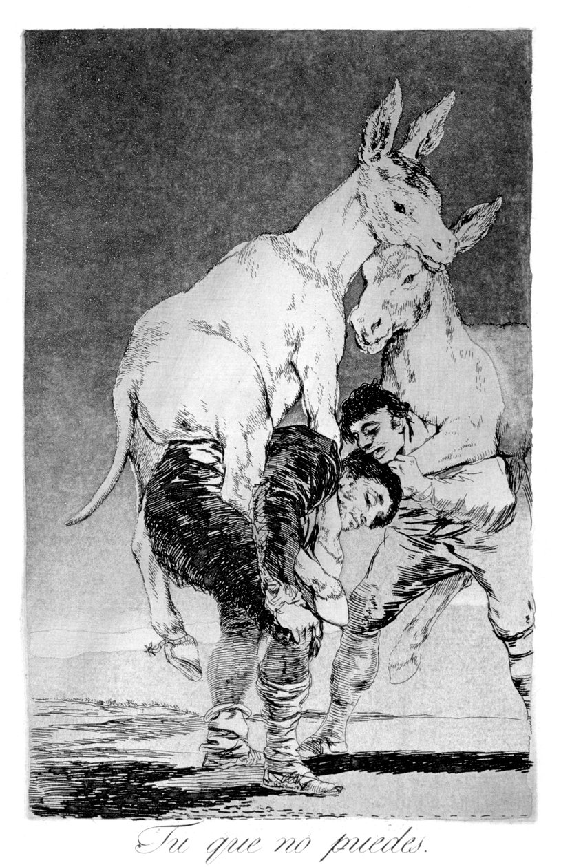 Aki nem tud, 1799 alkotó: Francisco de Goya