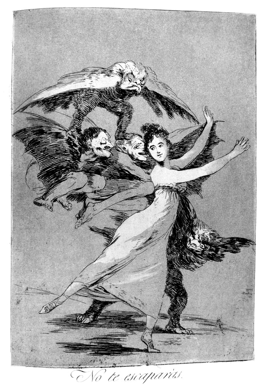Nem menekülsz, 1799 alkotó: Francisco de Goya