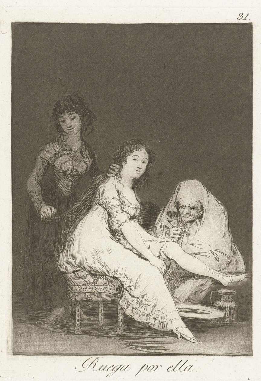 Imádkozik érte alkotó: Francisco de Goya