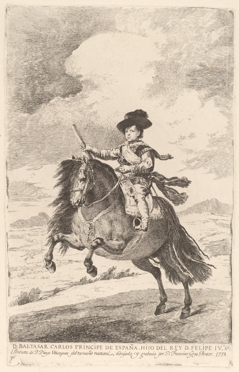 Balthazar Carlos alkotó: Francisco de Goya after Diego Velázquez