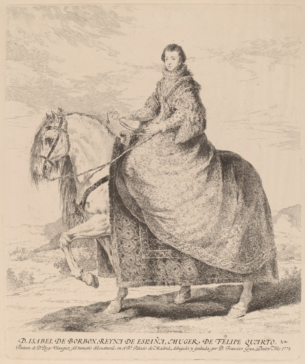 Bourbon Izabella alkotó: Francisco de Goya after Diego Velázquez