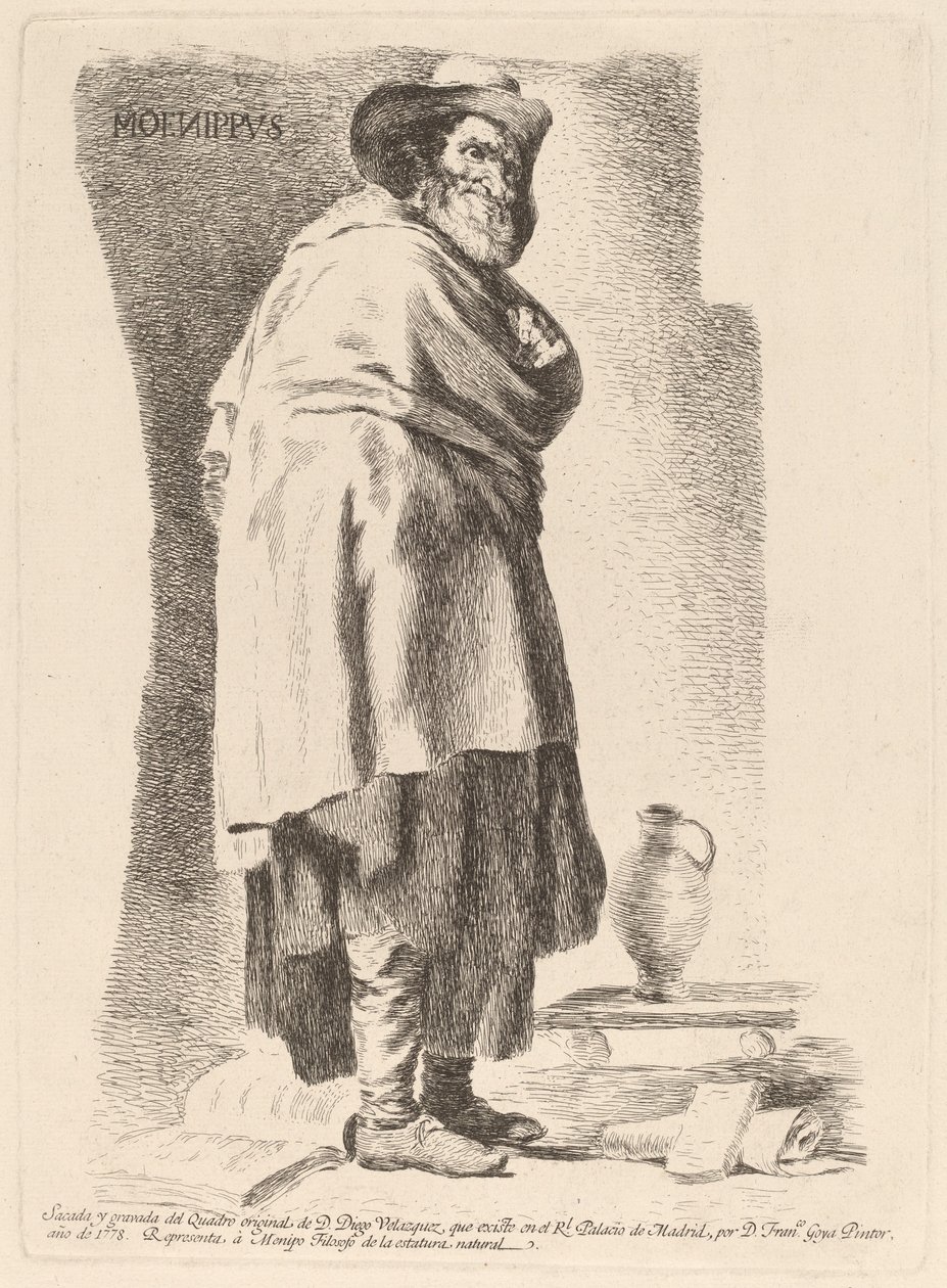 Moenippvs (Moenippus) alkotó: Francisco de Goya after Diego Velázquez