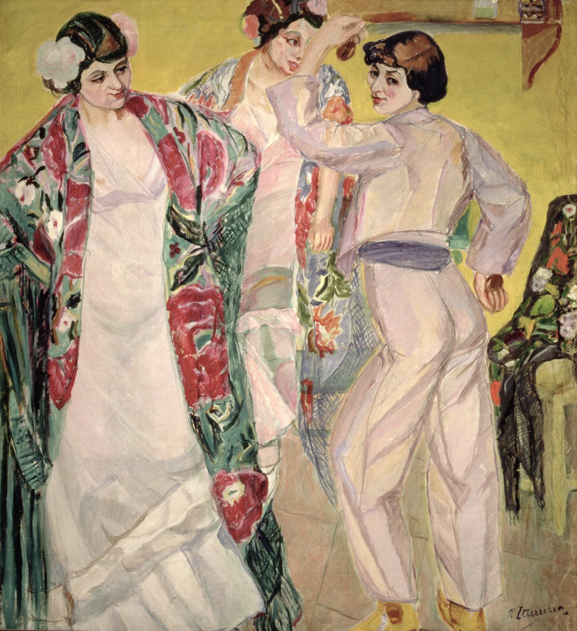 Flamenkáni jelenet alkotó: Francisco de Iturrino