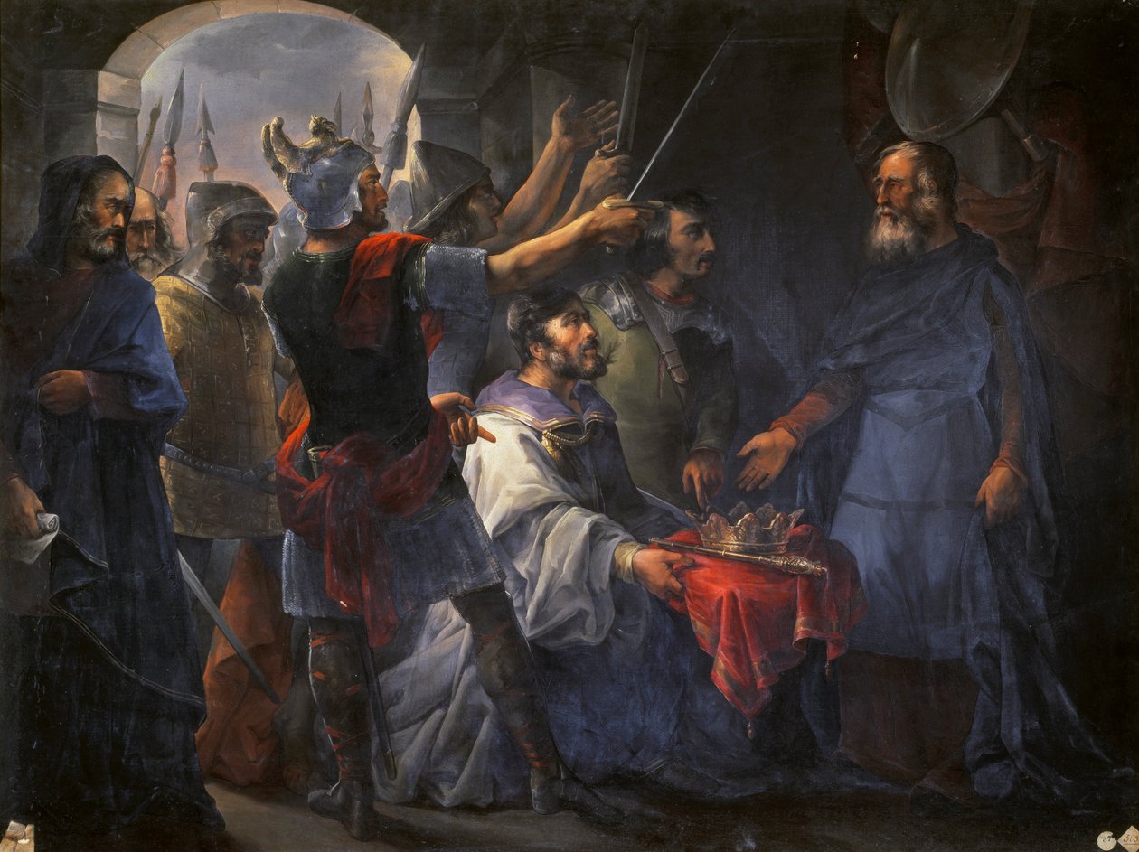 Wamba királlyá választása, 1843 alkotó: Francisco de Paula van Halen