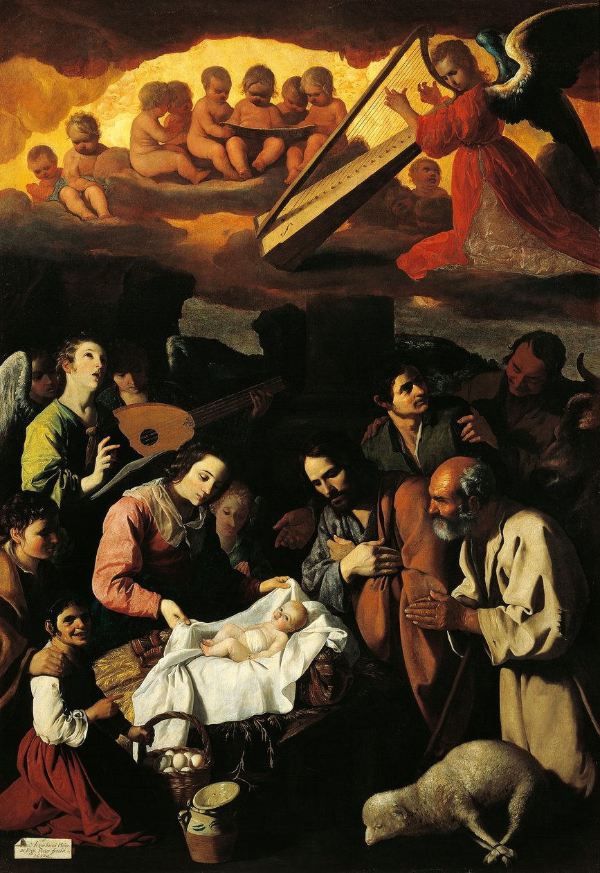 Pásztorok imádása alkotó: Francisco de Zurbaran