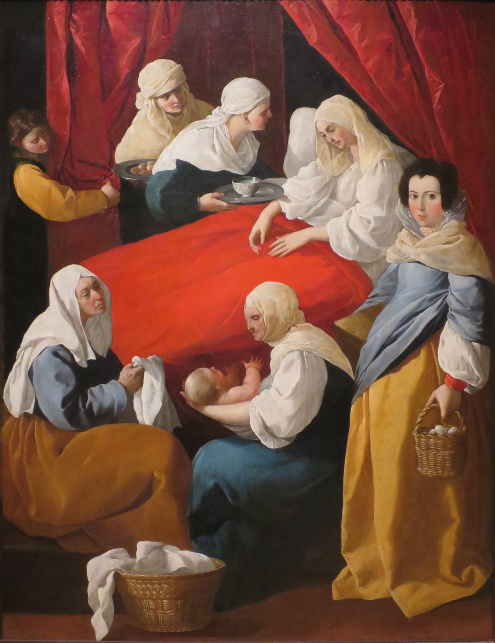 A Szűz születése alkotó: Francisco de Zurbaran