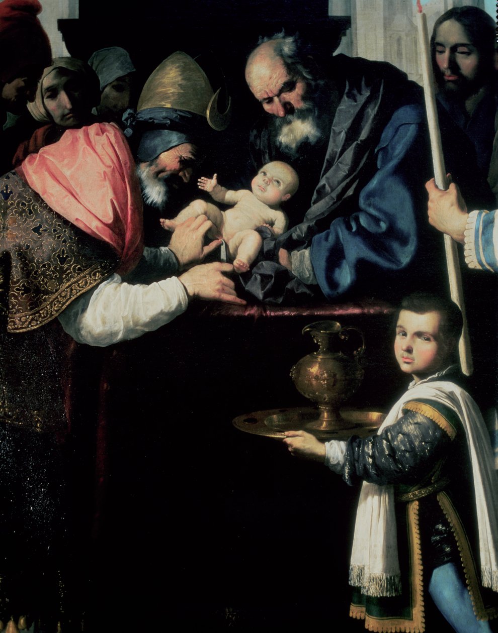 Krisztus körülmetélése (részlet) alkotó: Francisco de Zurbaran