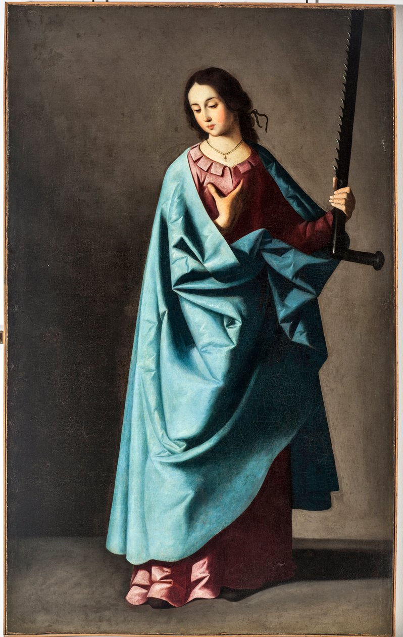 Nagy Mártír Eufémia (olaj, vászon alkotó: Francisco de Zurbaran