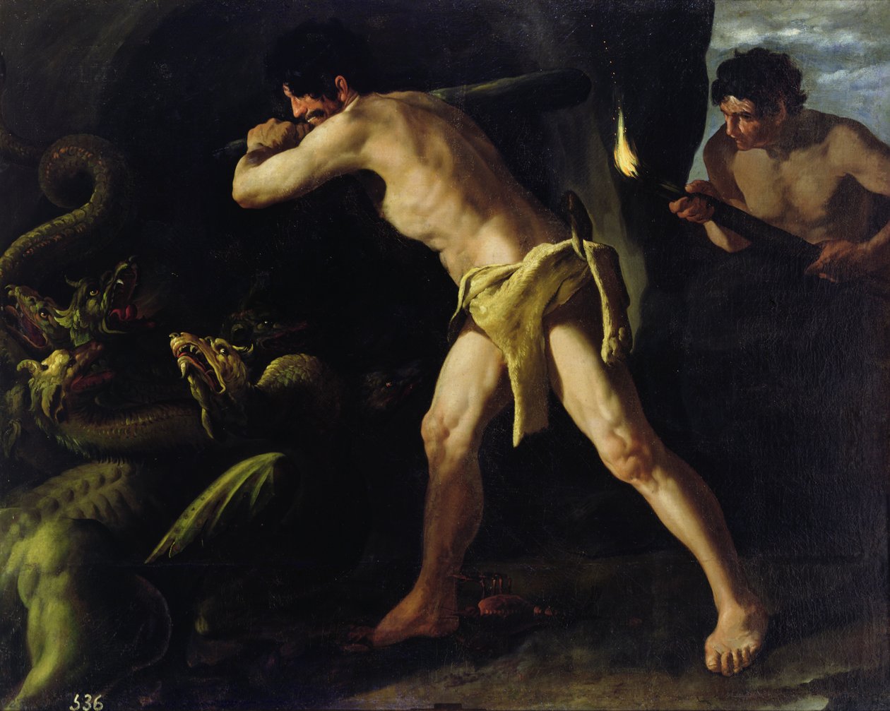 Herkules harca a lernai hidrával, 1634 körül alkotó: Francisco de Zurbaran