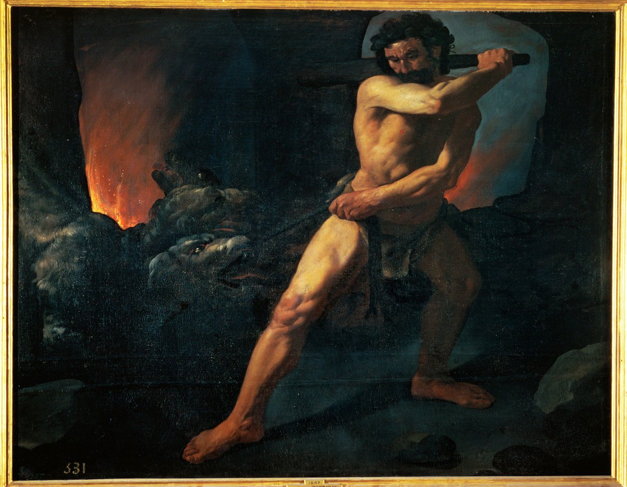 Hercules and Cerberus (festmény vászonra) alkotó: Francisco de Zurbaran