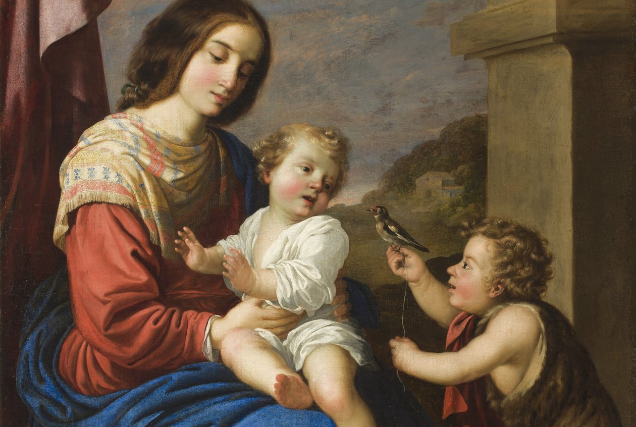 Madonna és gyermeke Szent János csecsemővel, 1658 (873219 részlet) alkotó: Francisco de Zurbaran