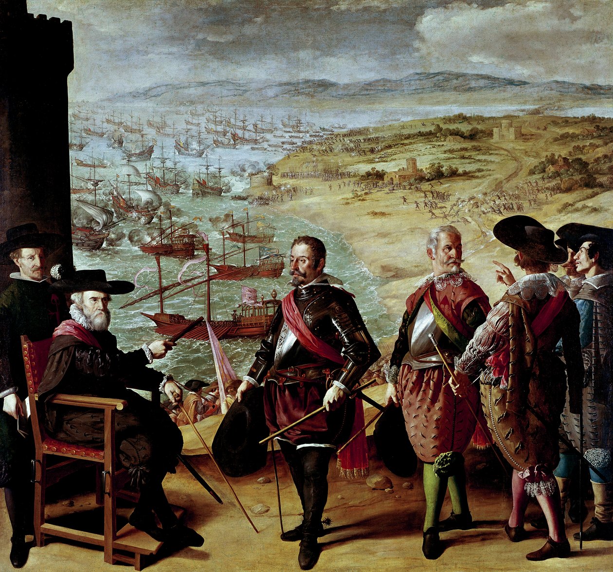 Festett csaták Buen Retiroért: Cadiz védelme a britekkel szemben 1627-ben alkotó: Francisco de Zurbaran