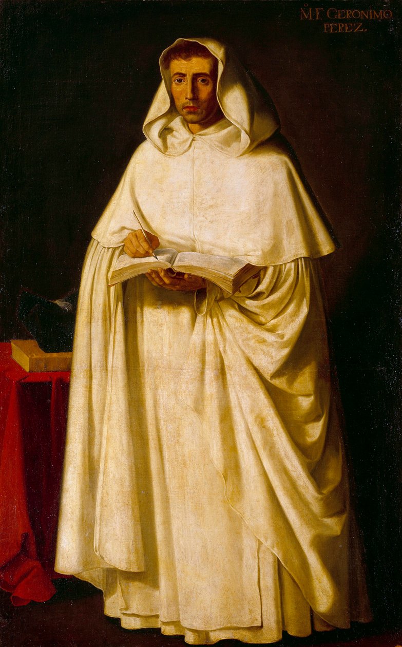 Jeronimo Perez atya portréja Francisco de Zurbaran festménye (1598-1664) alkotó: Francisco de Zurbaran