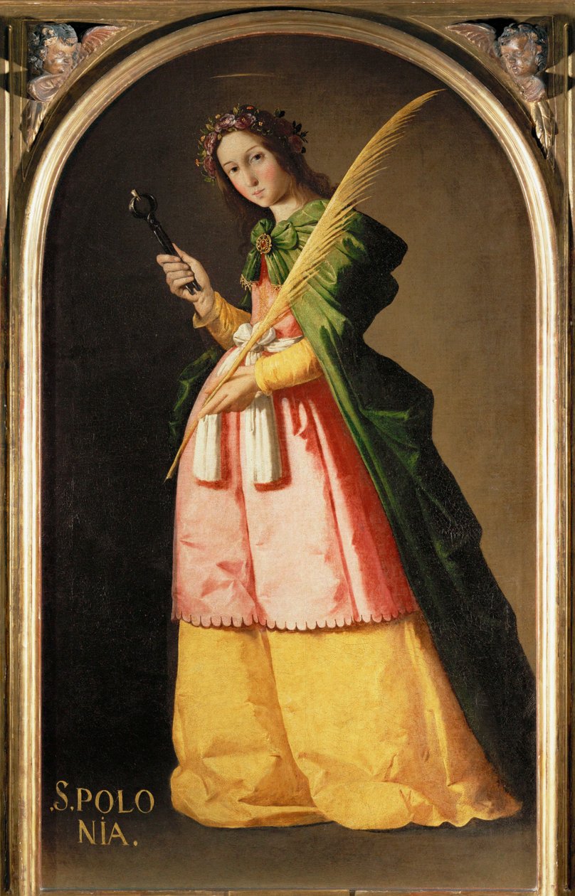 Szent Apollónia ... alkotó: Francisco de Zurbaran