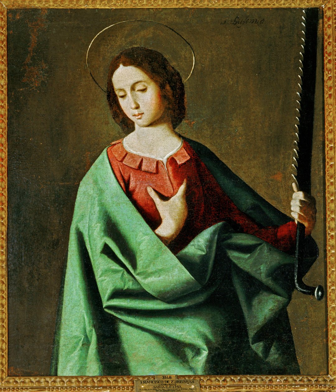 Szent Eufémia ... (festmény, vászon) alkotó: Francisco de Zurbaran