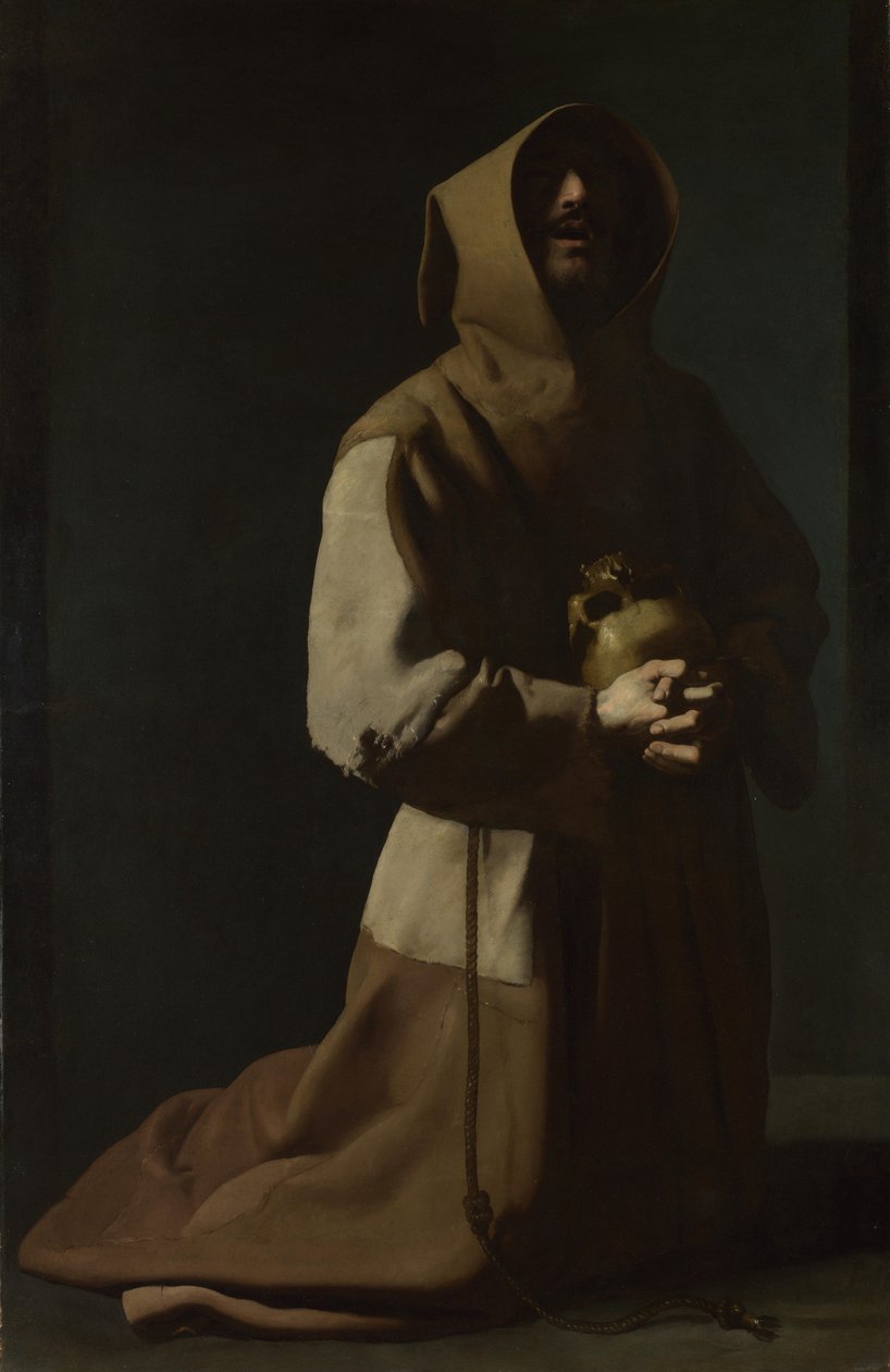 Szent Ferenc a meditációban, 1635-1640 alkotó: Francisco de Zurbaran