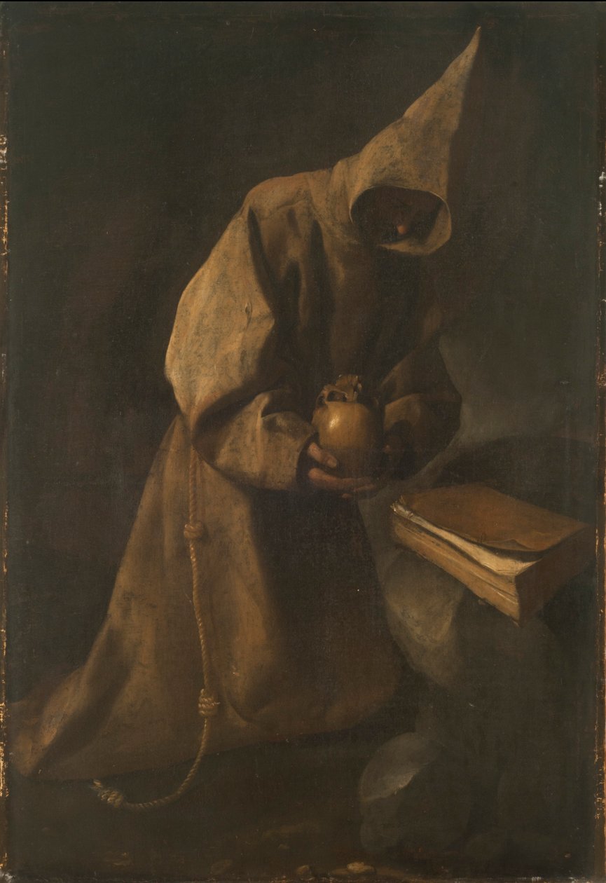 Szent Ferenc meditációban alkotó: Francisco de Zurbaran