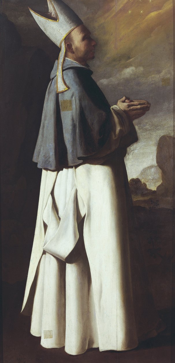 Grenoble-i Szent Hugh (Hugues de Chateauneuf) (olaj, vászon) alkotó: Francisco de Zurbaran