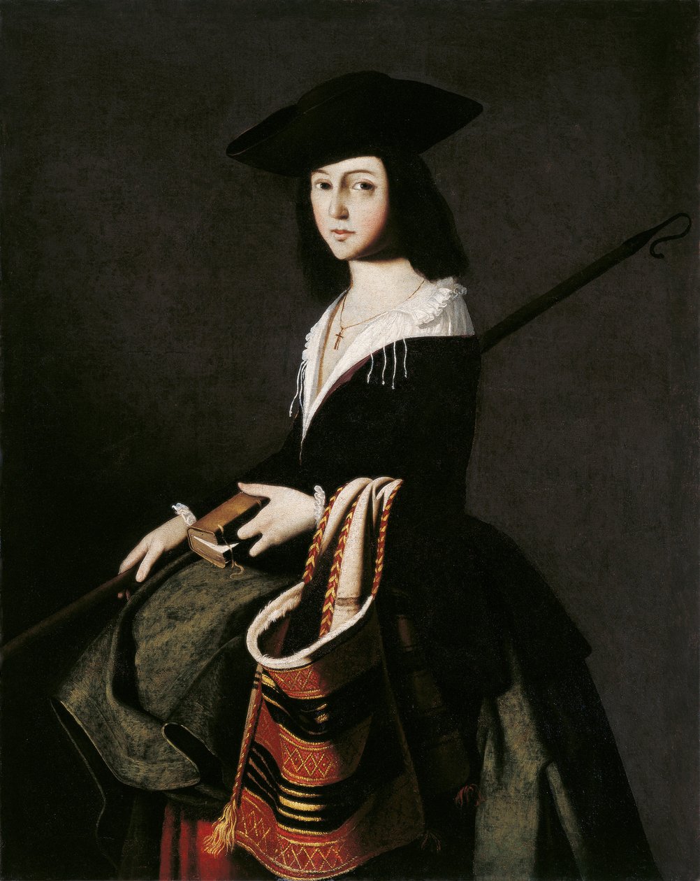Saint Marina (Sainte Marine) - Zurbaran, Francisco, de (1598-1664) - kb 1640-1645 - Olaj, vászon - 111x88 - Museo Carmen Thyssen, Malaga alkotó: Francisco de Zurbaran