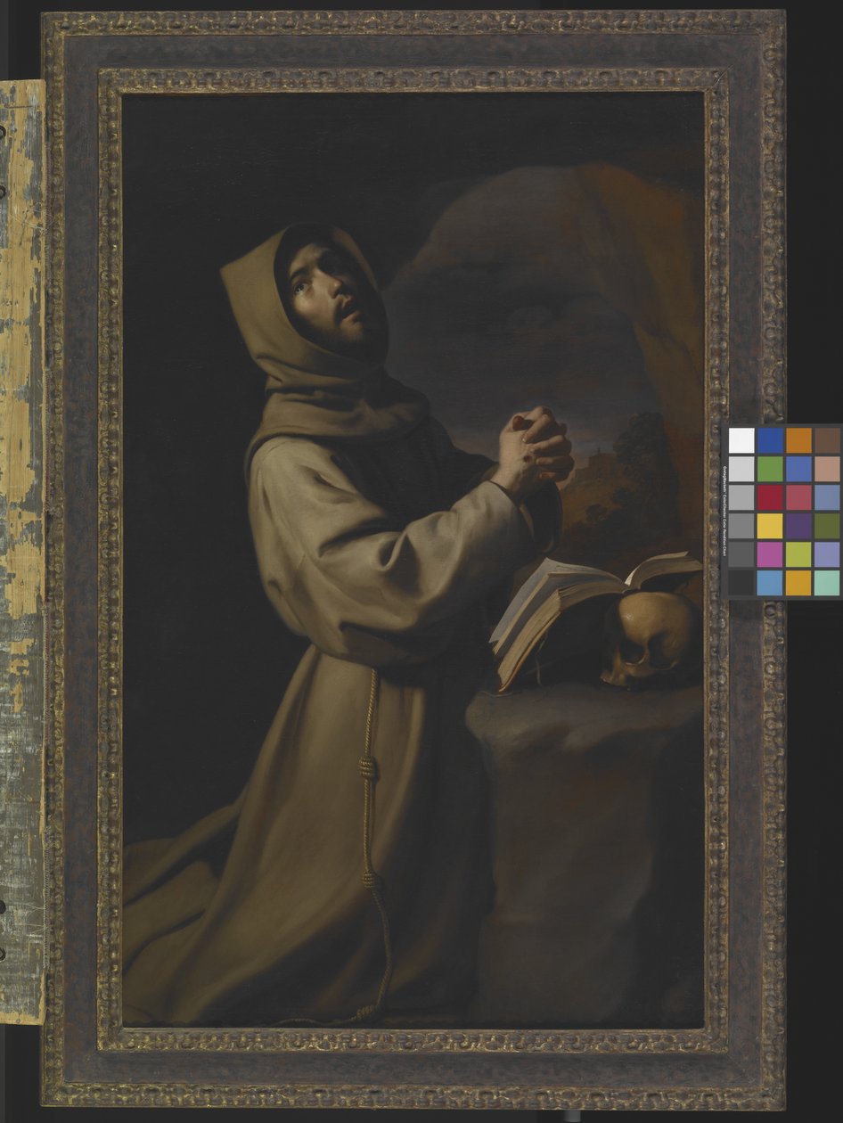 Szent Ferenc meditációban (olaj, vászon) alkotó: Francisco de Zurbaran