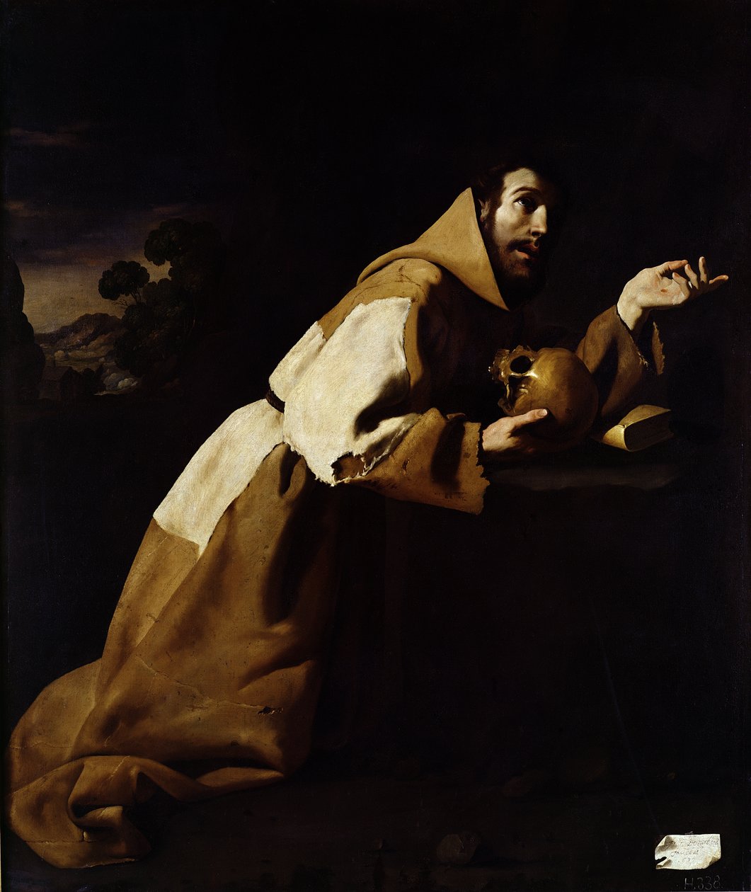 Szent Ferenc meditációban, 1639 alkotó: Francisco de Zurbaran