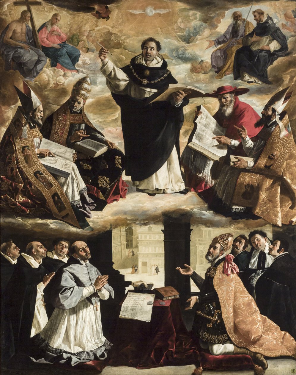 Aquinói Szent Tamás apoteózisa, 1631 körül. alkotó: Francisco de Zurbaran