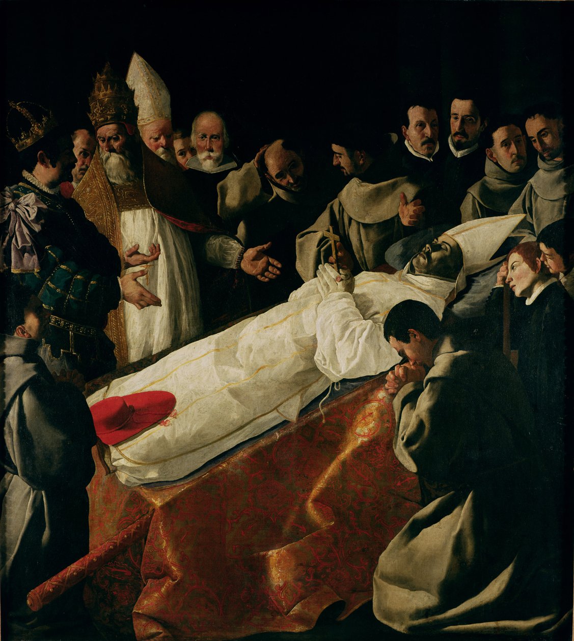Szent Bonaventura testének kiállítása (1221-74) 1627 után alkotó: Francisco de Zurbaran