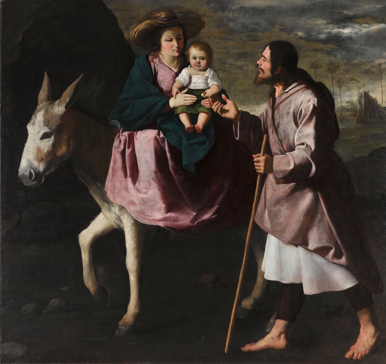 Repülés Egyiptomba, 1638-40 körül (olaj, vászon) alkotó: Francisco de Zurbaran