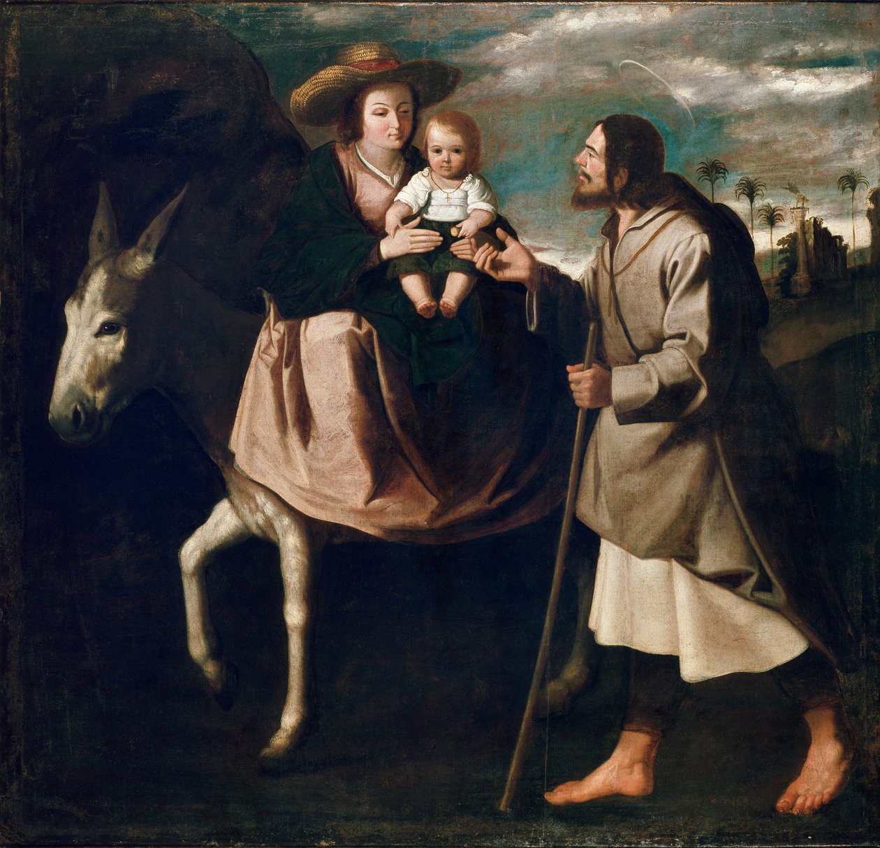 Repülés Egyiptomba, 1630-as évek vége alkotó: Francisco de Zurbaran