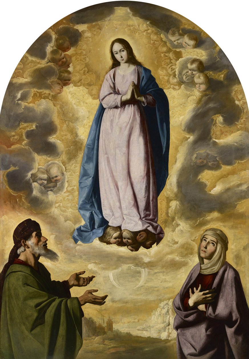 A Szeplőtelen Fogantatás Szent Joachim és Szent Anna alkotó: Francisco de Zurbaran