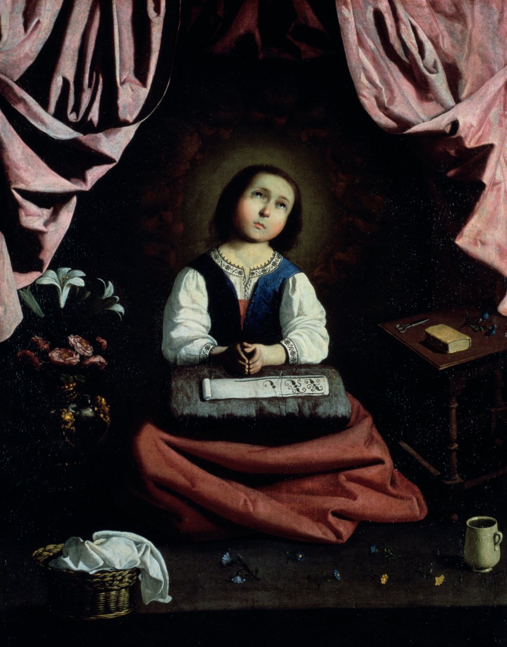 Az ifjú szűz, c1632-33 alkotó: Francisco de Zurbaran