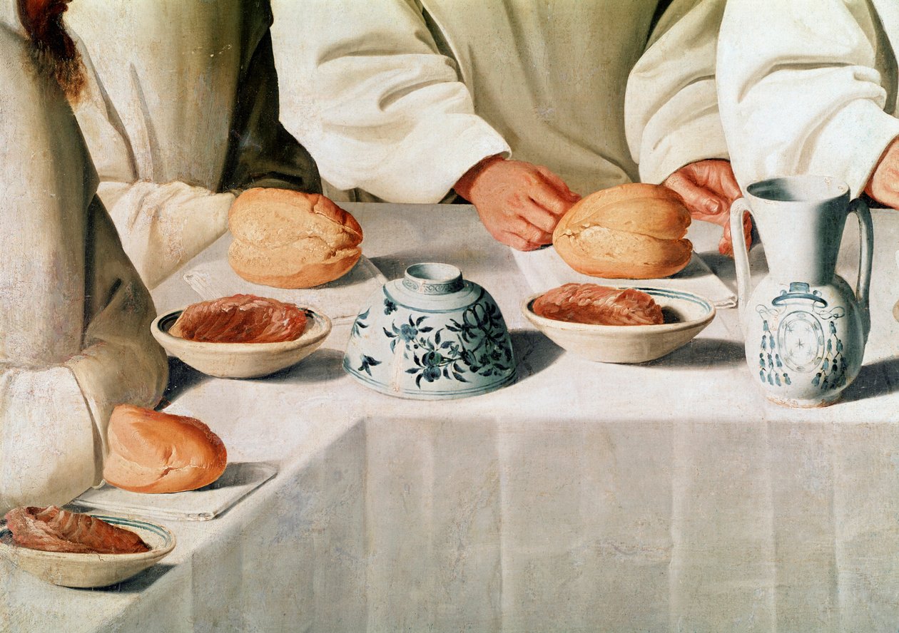 Szent Hugó csodája a karthauzi kolostor refektóriumában, részlet (olaj, vászon alkotó: Francisco de Zurbaran