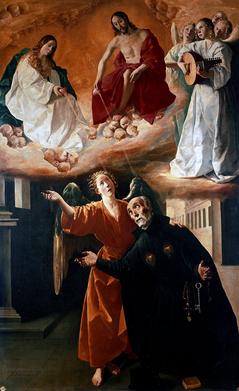 A látomás Áldott Alonso Rodriguez alkotó: Francisco de Zurbaran