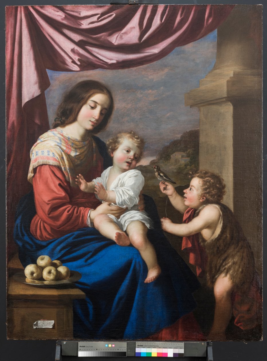 Szűz és gyermek Szent Jánossal alkotó: Francisco de Zurbaran