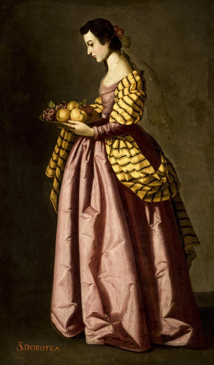 Szent Dorottya, c. 1640. alkotó: Francisco de Zurbaran