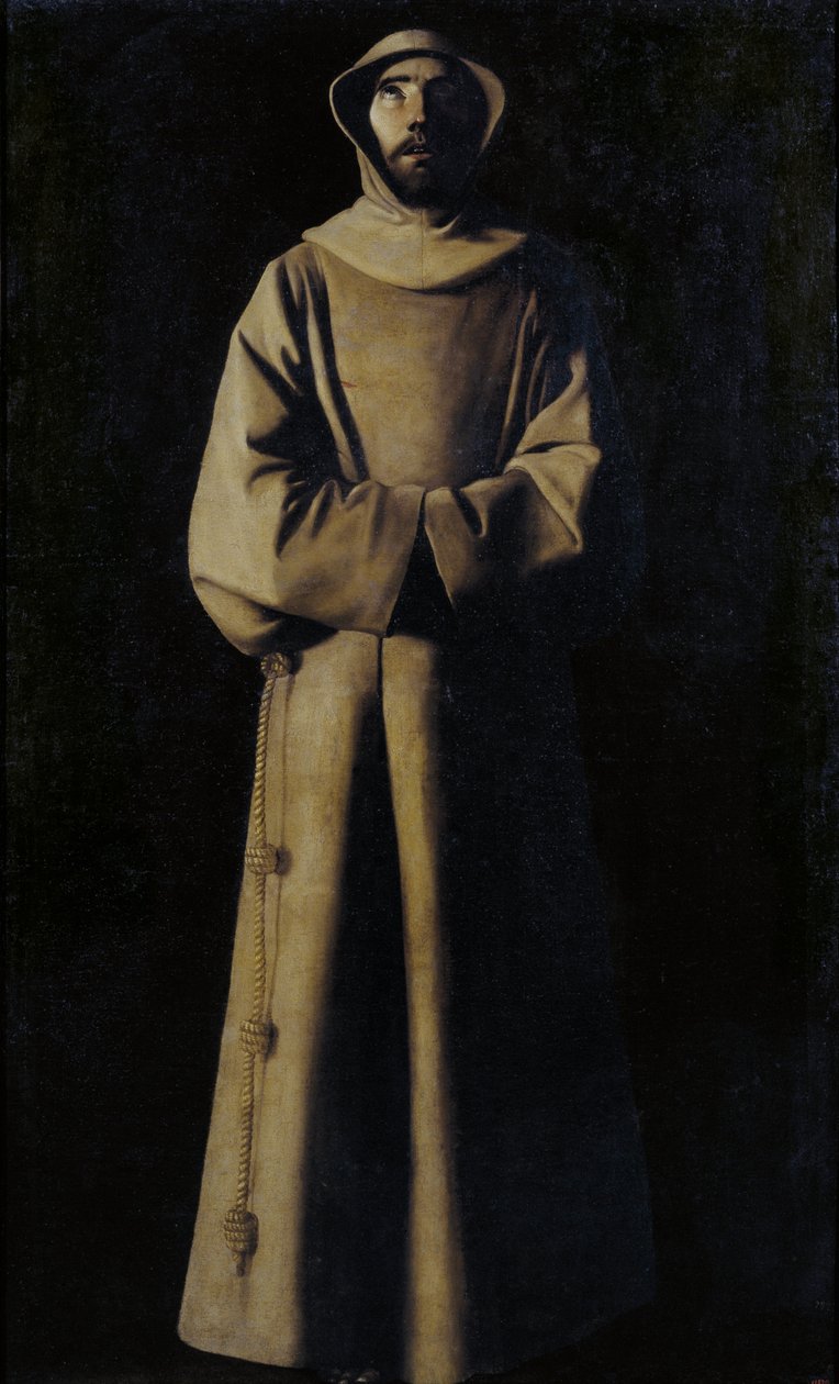 Assisi Szent Ferenc V. Miklós pápa látomása szerint alkotó: Francisco de Zurbaran